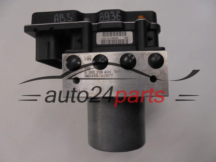 ABS POMPA I STEROWNIK BMW 5 E60 61 BOSCH 0 265 236 024, 0265236024, 3451 6768550-01, 3451676855001, 0 265 950 668, 0265950668, 3451 6775746-01, 3451677574601