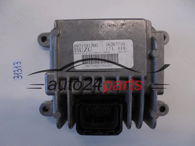 KOMPUTER STEROWNIK POMPY WTRYSKOWEJ EDU OPEL ASTRA CORSA COMBO MERIVA 1.7 DTI ISUZU 8971891360, Delphi Delco 16267710