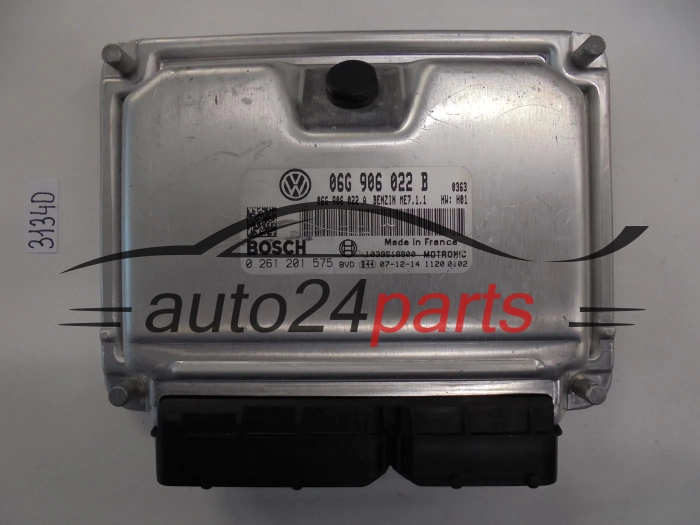 KOMPUTER STEROWNIK SILNIKA VW VOLKSWAGEN 0261201575 06G906022B, ME7.1.1