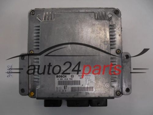 KOMPUTER STEROWNIK SILNIKA CITROEN PEUGEOT 2.0 HDI BOSCH 0 281 010 766, 0281010766, 96 435 260 80, 9643526080