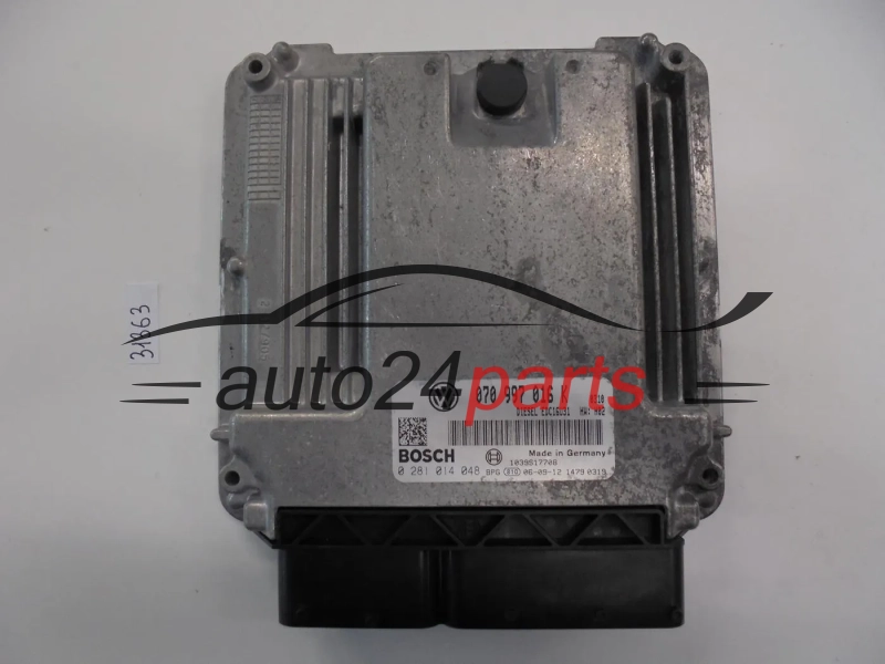KOMPUTER STEROWNIK SILNIKA VW VOLKSWAGEN T5 2.5 TDI BOSCH 0 281 014 048 0281014048 070 997 016 K 070997016K EDC16U31