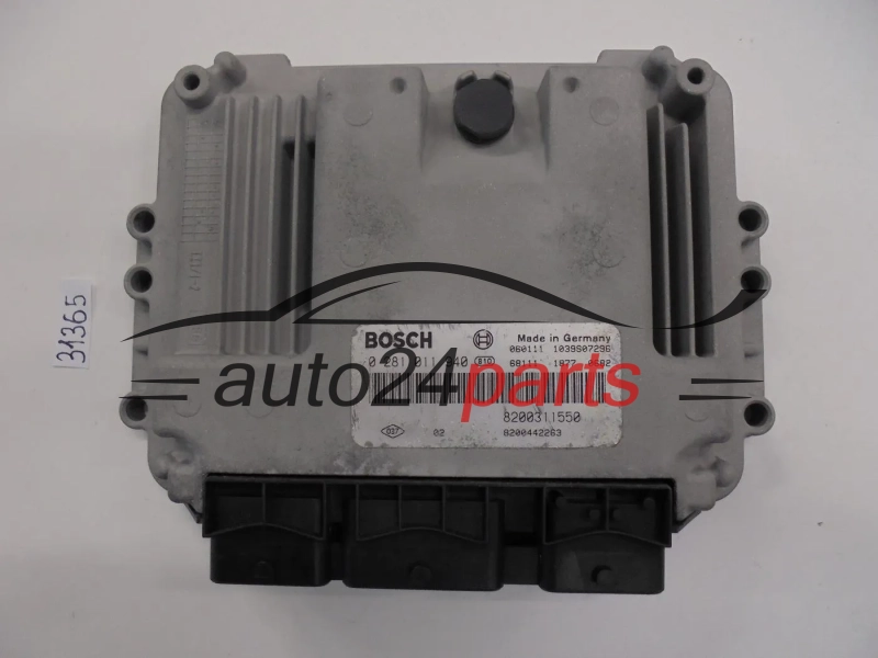 KOMPUTER STEROWNIK SILNIKA OPEL MOVANO RENAULT MASTER 2.5 DCI BOSCH 0 281 011 940, 0281011940, 8200311550, 8200442263, 1039S07296