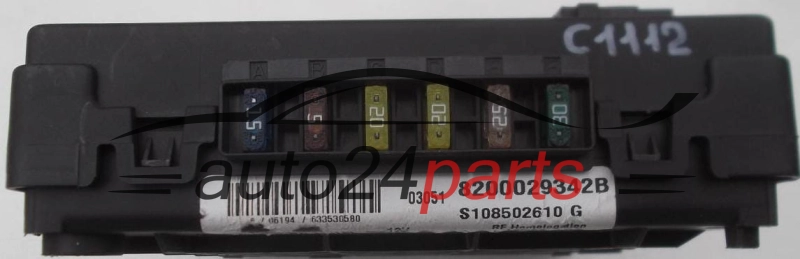 CENTRALKA MODUL SKRZYNKA BEZPIECZNIKOW BSI RENAULT SCENIC SIEMENS S108502610G
