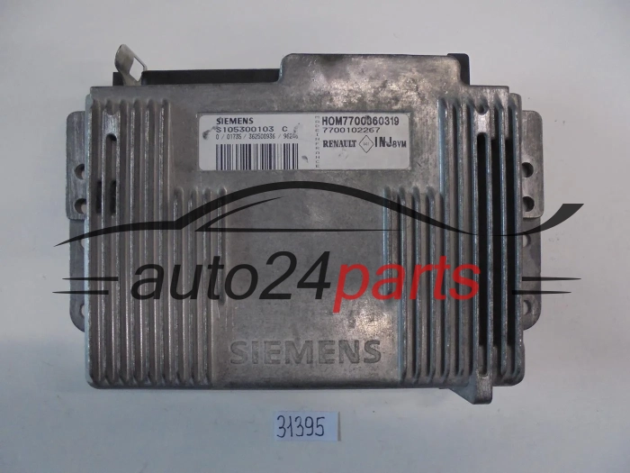 KOMPUTER STEROWNIK SILNIKA RENAULT MEGANE 1.6 8V, SIEMENS S105300103 C, S105300103C, HOM 7700860319, HOM7700860319, 700102267