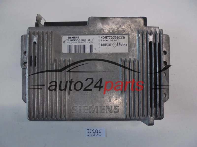 KOMPUTER STEROWNIK SILNIKA RENAULT MEGANE 1.6 8V, SIEMENS S105300103 C, S105300103C, HOM 7700860319, HOM7700860319, 700102267