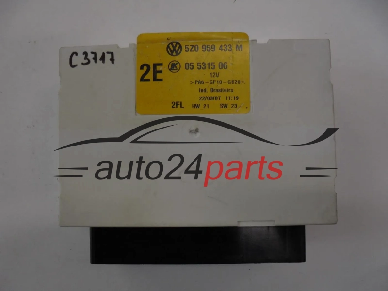 CENTRALKA MODUL KOMFORTU VW VOLKSWAGEN 5Z0959433M 05531506
