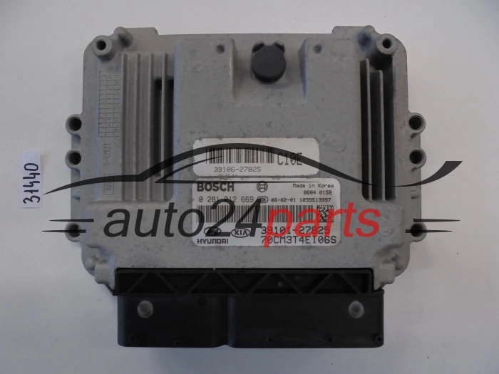 KOMPUTER STEROWNIK SILNIKA HYUNDAI SANTA FE 2.2 CRDI BOSCH 0 281 012 669, 0281012669, 39101-27825, 3910127825, 39106-27825, 3910627825