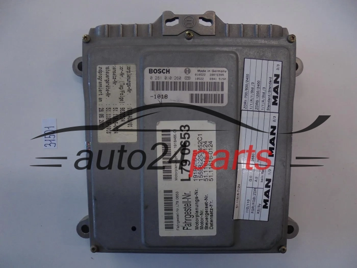 KOMPUTER STEROWNIK SILNIKA MAN L2000 BOSCH 0 281 010 260, 0281010260