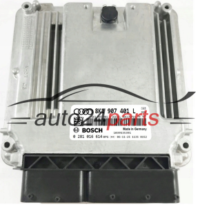 MOTORSTEUERGERÄT ECU STEUERGERÄT AUDI A5 2.7 TDI 8K1907401L, 8K1 907 401 L, BOSCH 0281016614, 0 281 016 614, DIESEL EDC17CP14 CGKB 1039S38071