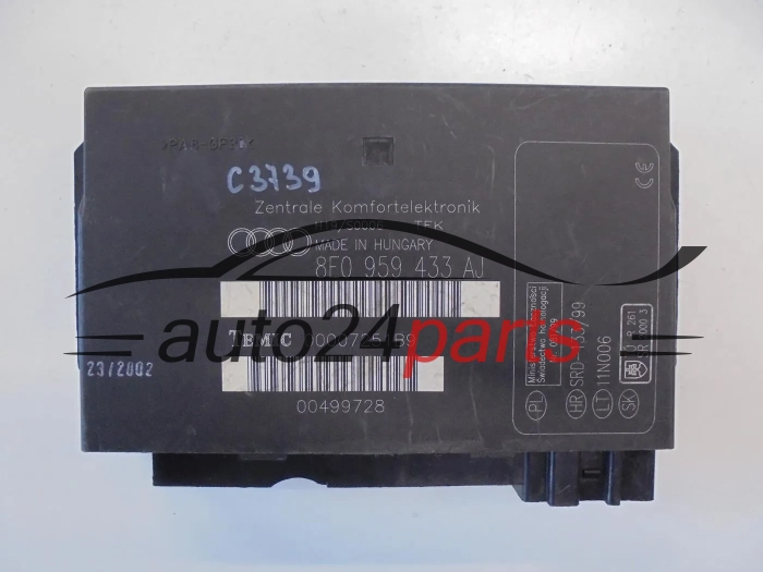 CENTRALKA MODUL KOMFORTU AUDI 8E0959433AJ