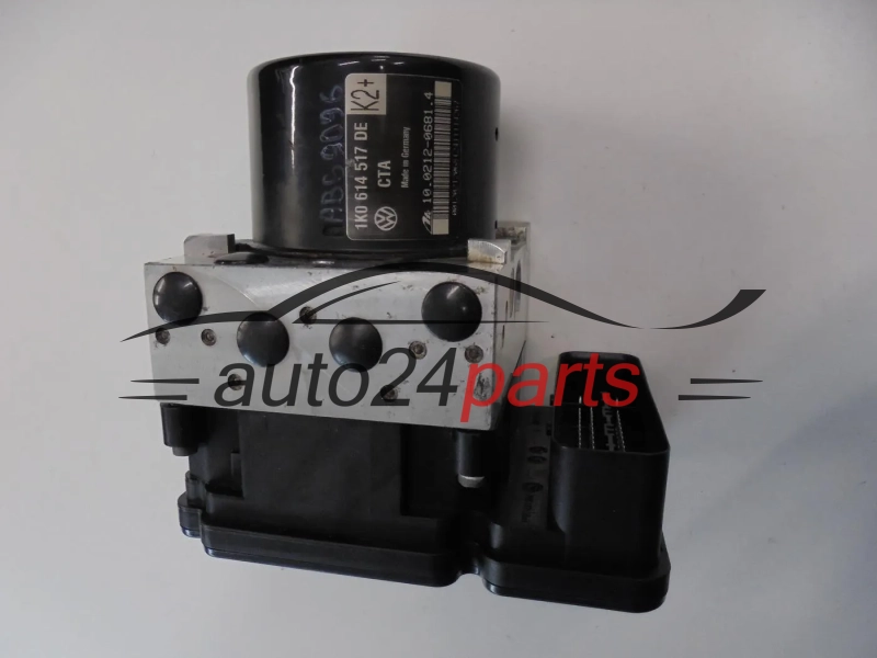 Pompe ABS et calculateur VOLKSWAGEN AUDI GOLF 1K0 614 517 DE, 1K0614517DE, ATE 10.0212-0681.4, 10021206814, 1K0 907 379 BJ, 1K0907379BJ, ATE 10.0961-0352.3, 10096103523, 10.0619-3724.1, 10061937241, 28.5610-5441.3, 28561054413