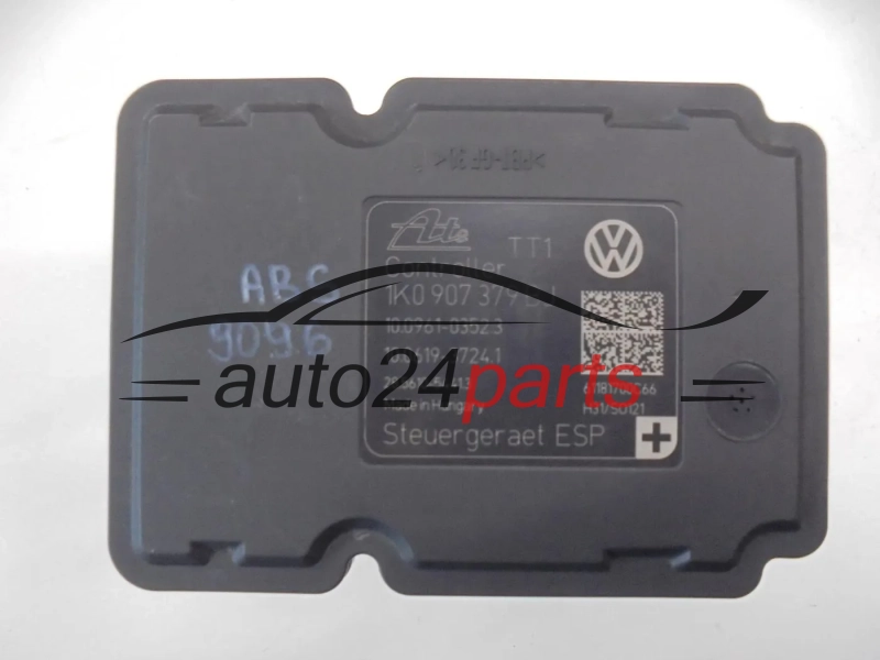 Pompe ABS et calculateur VOLKSWAGEN AUDI GOLF 1K0 614 517 DE, 1K0614517DE, ATE 10.0212-0681.4, 10021206814, 1K0 907 379 BJ, 1K0907379BJ, ATE 10.0961-0352.3, 10096103523, 10.0619-3724.1, 10061937241, 28.5610-5441.3, 28561054413