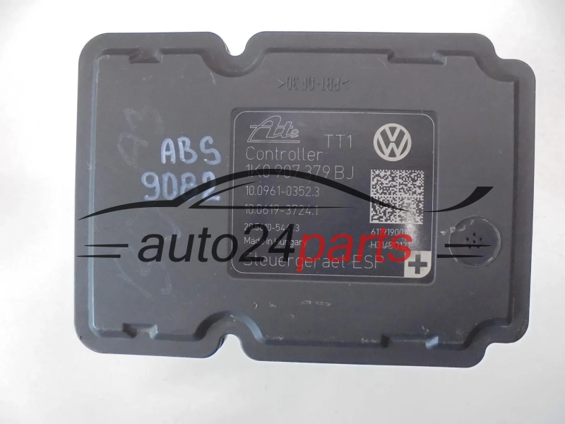 Pompe ABS et calculateur VOLKSWAGEN AUDI GOLF 1K0614517DE 10.0212-0681.4 10021206814 1K0907379BJ ATE 10.0961-0352.3, 10096103523, 10.0619-3724.1 10061937241 28.5610-5441.3 28561054413