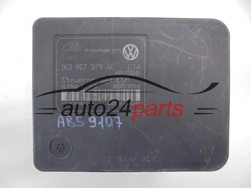 Pompe ABS et calculateur VOLKSWAGEN AUDI SEAT SKODA ATE 1K0 614 517 AF, 1K0614517AF, 10.0206-0241.4, 10020602414, 1K0 907 379 AC, 1K0907379AC, 10.0960-0359.3, 10096003593