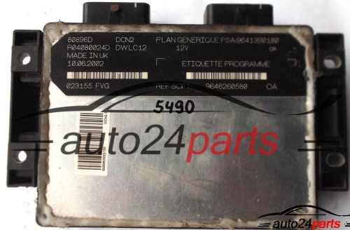 CALCULATEUR MOTEUR CITROEN C15 1.9 LUCAS R04080024D PSA: 9641390180 SOFT 9646260580, DCN2, DWLC12
