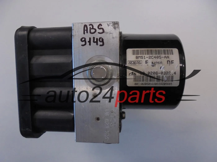 ABS POMPA I STEROWNIK FORD FOCUS C-MAX FoMoCo 8M51-2C405-AA, 8M512C405AA, ATE 10.0206-0322.4, 10020603224, 10.0960-0127.3, 10096001273, 28.5600-0403.3, 28560004033