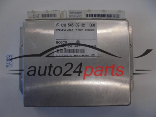 ABS STEROWNIK ESP+PML+BAS MERCEDES W220 BOSCH 0 265 109 497, 0265109497, A 031 545 09 32, A0315450932, 0315450932