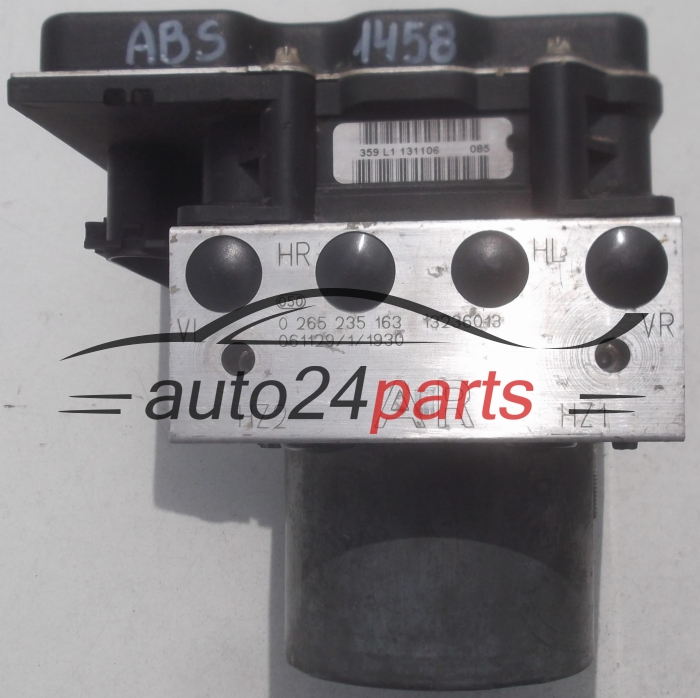 POMPE HYDRAULIQUE ET CALCULATEUR dABS OPEL CORSA D BOSCH 0 265 235 163, 0265235163, 13236013 AR, 0 265 950 402, 0265950402