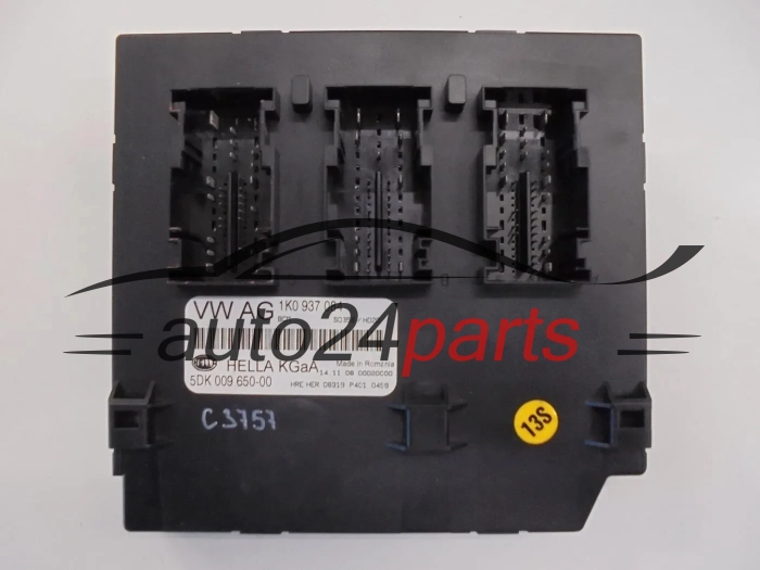 CENTRALKA MODUL STEROWNIK KOMFORTU 1K0937084 1K0 937 084, HELLA 5DK009650-00, 5DK 009 650-00 AUDI SEAT SKODA VW