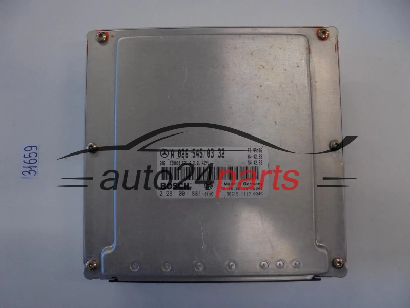 KOMPUTER STEROWNIK SILNIKA MERCEDES C220 2.2 CDI BOSCH 0 281 001 881, 0281001881, A 026 545 03 32, A0265450332