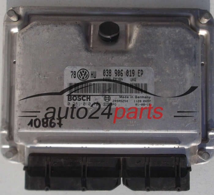 ECU CENTRALITA DE MOTOR VW VOLKSWAGEN PASSAT 1.9 TDI 038906019EP, BOSCH 0281010701, 28SA5254 (