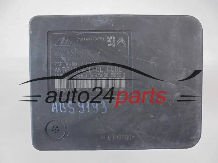 ABS POMPA I STEROWNIK CITROEN PEUGEOT 9676244380, 10.0206-0427.4, 10020604274, 10.0960-3927.3, 10096039273