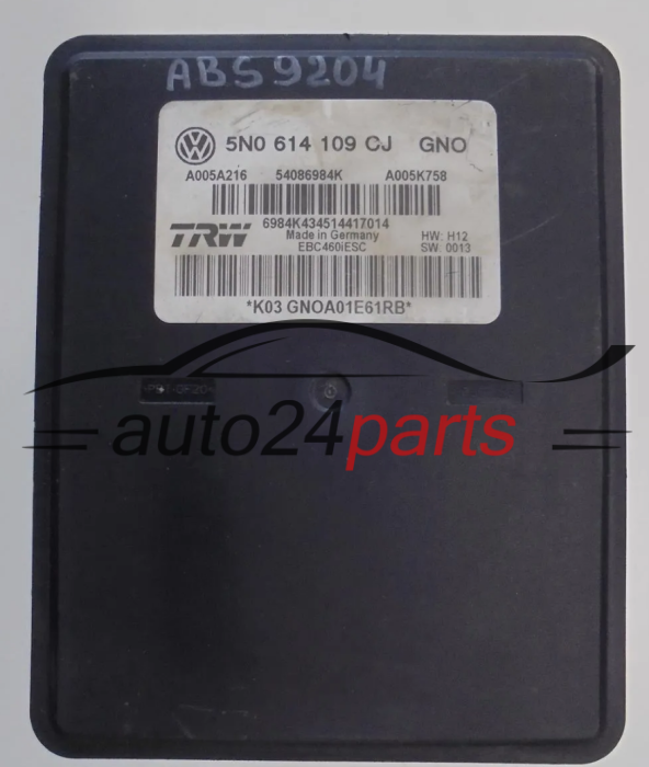 POMPA ABS I STEROWNIK VOLKSWAGEN 5N0 614 109 CJ 5N0614109CJ