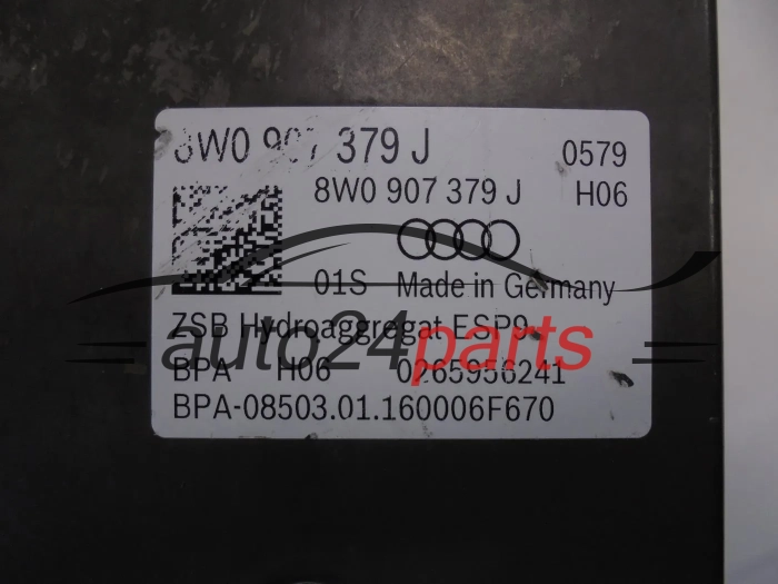 Pompa ABS i sterownik AUDI 0265255815 8W0907379J 0265956241