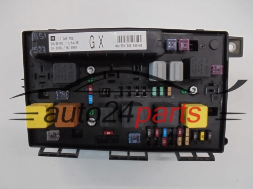 SKRZYNKA ELEKTRYCZNA PRZEKAŻNIKÓW I BEZPIECZNIKÓW MODUŁ NADWOZIA CENTRALKA KOMFORTU BSI OPEL ASTRA H ZAFIRA B 13206750 GX 93184656 1237094 12 37 094 5DK 008 668-08 5DK008668-08