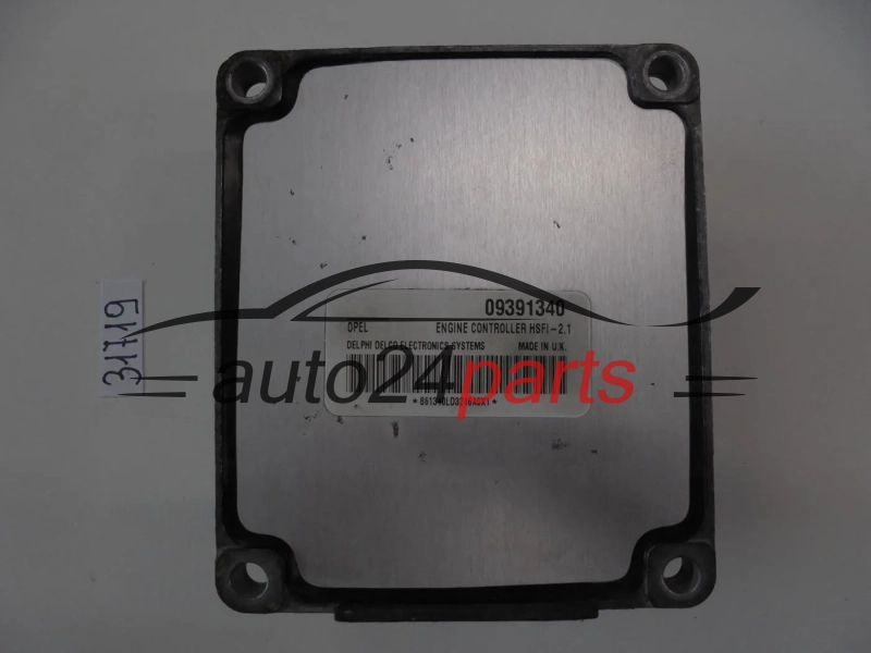 KOMPUTER STEROWNIK SILNIKA OPEL ASTRA CORSA VECTRA ZAFIRA 1.4 Z14XE 1.6 Z16XE Z16SE DELPHI DELCO 09391340, 9391340, HSFI-2.1