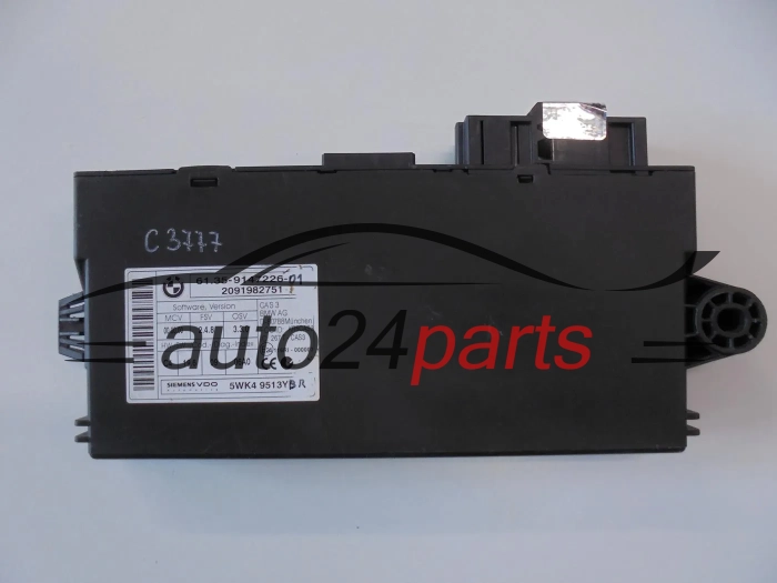 STEROWNIK CENTRALKA CAS 3 BMW 6135914722601, 61.35-9147226-01, 61.35 - 9147226 - 01, SIEMENS VDO 5WK4 9513YBR, 5WK49513YBR