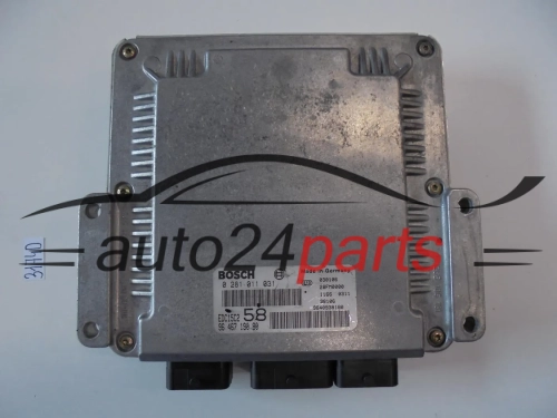 KOMPUTER STEROWNIK SILNIKA FIAT ULYSSE 2.0 JTD BOSCH 0281011031 9646719080 9640938180 EDC15C2 58