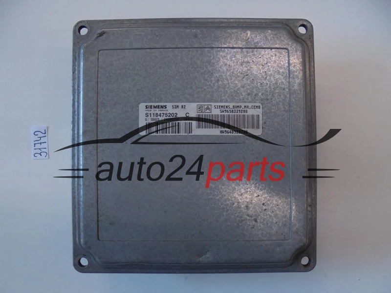 STEROWNIK SKRZYNI AUTOMATYCZNEJ CITROEN C3 1.4 HDI SIEMENS S118475202 C, S118475202C, SW 9658339280, HW 9640922780, SIM82