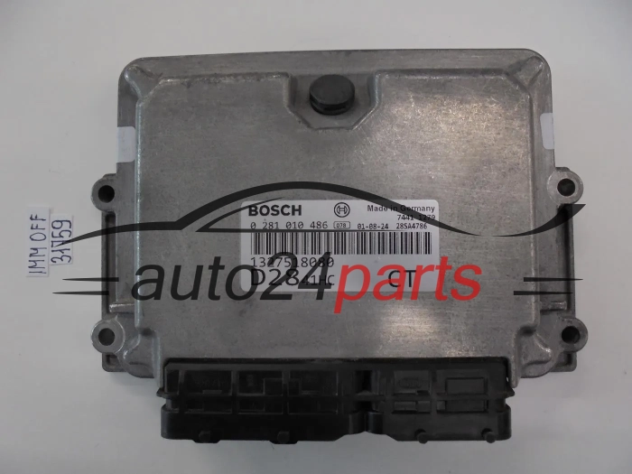 KOMPUTER STEROWNIK SILNIKA FIAT DUCATO PEUGEOT BOXER 2.8 JTD BOSCH 0 281 010 486, 0281010486, 1327518080 D2841HC CT