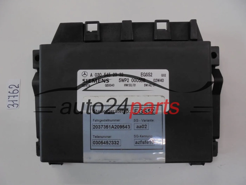 STEROWNIK SKRZYNI AUTOMATYCZNEJ MERCEDES W210 SIEMENS 5WP2 0005BB, 5WP20005BB, A 030 545 23 32, A0305452332