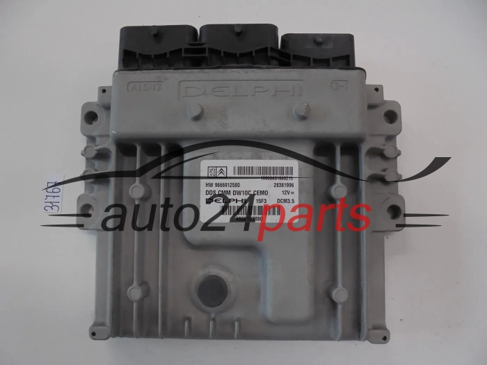 KOMPUTER STEROWNIK SILNIKA CITROEN PEUGEOT DCM3.5, 28381996, 9806127380, 9666912580