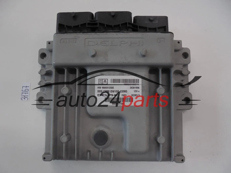 KOMPUTER STEROWNIK SILNIKA CITROEN PEUGEOT DCM3.5, 28381996, 9806127380, 9666912580