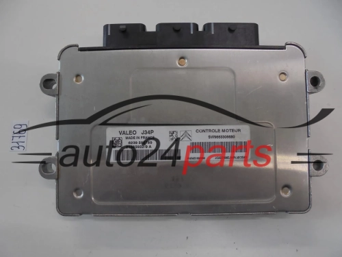 KOMPUTER STEROWNIK SILNIKA PEUGEOT 207 1.4 VALEO J34P 21585932-9 A, 215859329A, SW9663306680, 9663306680