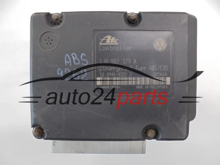 Pompe ABS et calculateur VOLKSWAGEN AUDI SEAT SKODA 1J0 614 217 A, 1J0614217A, ATE 10.0204-0043.4, 10020400434, 1J0 907 379 A, 1J0907379A, 10.0946-0321.3, 10094603213