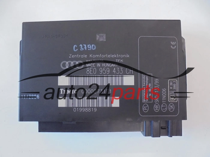 Centralka modul komfortu AUDI A4 TEMIC 00002731E2 8E0959433CH