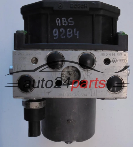 ABS Pumpe und steuergerat AUDI A4 B6 BOSCH 0 265 225 045, 0265225045, 8E0 614 517 A, 8E0614517A, 0 130 108 078, 0130108078, 0 265 950 012, 0265950012
