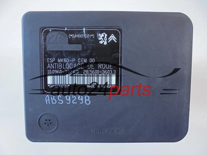 ABS pompa i sterownik CITROEN C3 PICASSO 1.6 HDI 9666999580 10020604144 10096039243