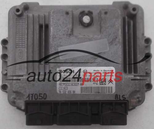 MOTORSTEUERGERÄT ECU STEUERGERÄT CITROEN PEUGEOT 1.4 HDI