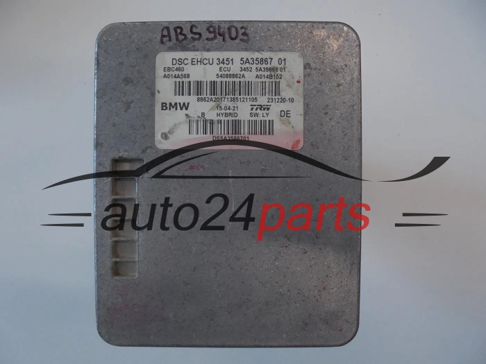 Pompa abs i sterownik BMW 5A35867 34515A3586701