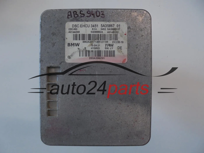 Pompa abs i sterownik BMW 5A35867 34515A3586701