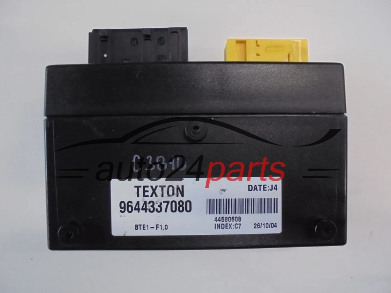 CENTRALKA MODUL STEROWNIK PEUGEOT 206 CABRIO TEXTON 9644337080