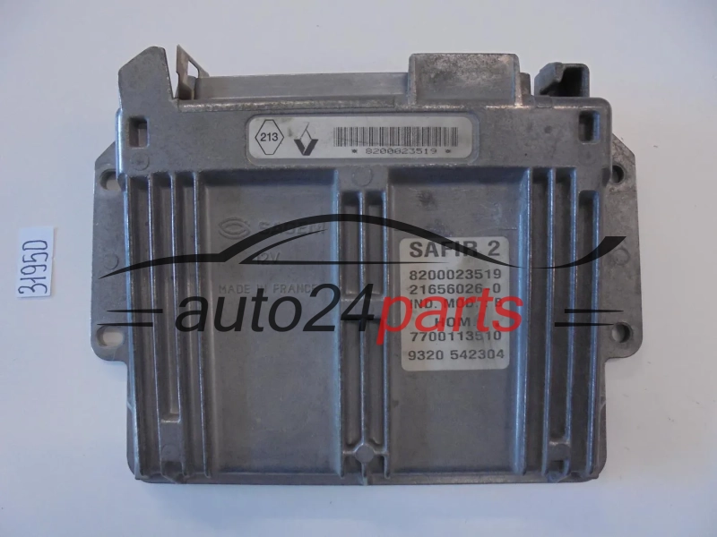 KOMPUTER STEROWNIK SILNIKA RENAULT TWINGO 1.2, SAFIR 2, 8200023519, 21656026-0, 216560260, HOM7700113510, 9352 576613, 9352576613