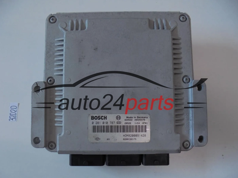 Sterownik silnika RENAULT MASTER 2.2 DCI 0281010787 HOM 8200091428 8200132175