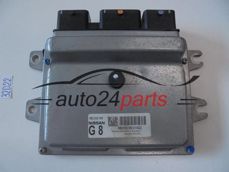 Sterownik silnika NISSAN QASHQAI 2.0 MEC932-190 MEC932190