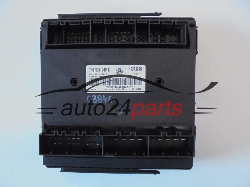 Centralka modul komfortu VOLKSWAGEN T5 7H0937049K 12243929
